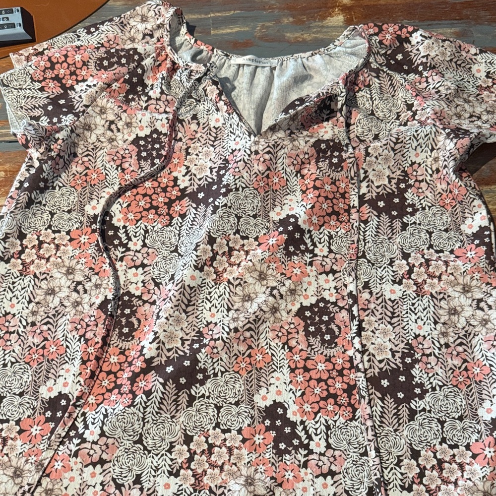 Chic Floral Patchwork Blouse
